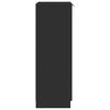 vidaXL Kenkäkaappi musta 59x35x100 cm tekninen puu