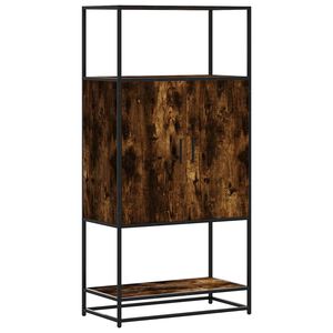vidaXL Highboard Savustettu tammi Suunniteltu puu ja metalli