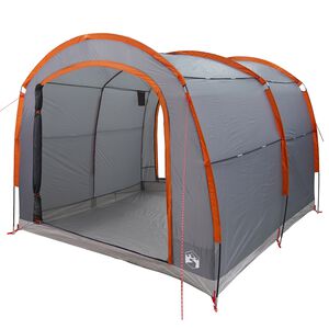vidaXL Teltta 268 x 240 x 191 cm Harmaa ja oranssi Polyesteri