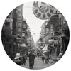 WallArt Tapetti ympyr&auml; Hong Kong the Old Days 142,5 cm