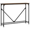 vidaXL Konsolip&ouml;yt&auml; ruskea tammi 102x22,5x75 cm tekninen puu
