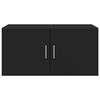 vidaXL Sein&auml;kaappi musta 80x42,5x40 cm tekninen puu