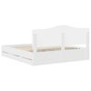 vidaXL S&auml;ngyn runko Valkoinen 6FT Super King Size Insin&ouml;&ouml;ripuuta