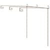vidaXL Puutarhan pergola antiikkiruskea 3x3x2,5 m rauta