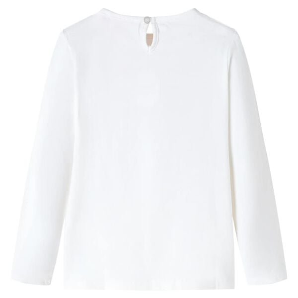 Lasten pitk&auml;hihainen T-paita ecru 104