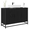 vidaXL Kylpyhuonekaappi Musta tammi. 90 x 33 x 60 cm Tekninen puu