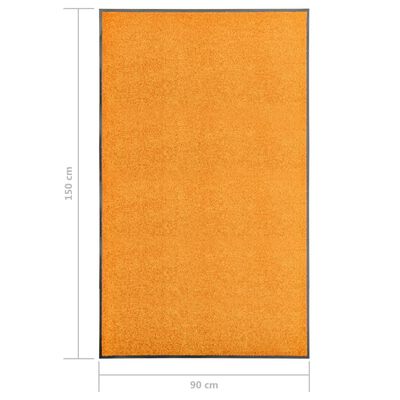 vidaXL Ovimatto pestävä oranssi 90x150 cm