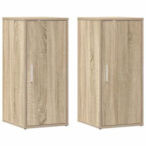 vidaXL Kenk&auml;kaapit 2 kpl Sonoma-tammi 32x35x70 cm lastulevy