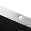 vidaXL Kierteellinen oven harjasulku 2 pcs Hopea 100 cm Alumiiniseos