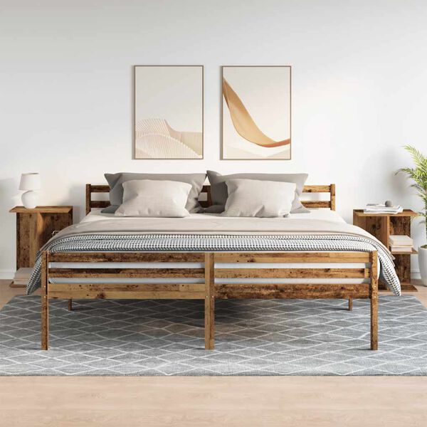 vidaXL Y&ouml;p&ouml;yd&auml;t 2 kpl vanha puu 46,5x29x61 cm tekninen puu