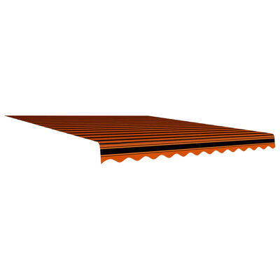 vidaXL Markiisikangas oranssi ja ruskea 300x250 cm