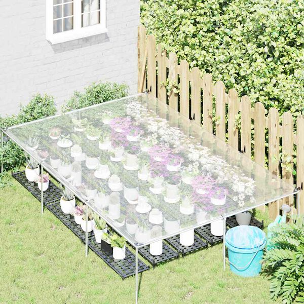 vidaXL kirkas suojapeite silmukoilla 2x3 m polyeteeni