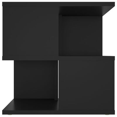 vidaXL Sivupöytä musta 40x40x40 cm lastulevy