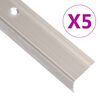 vidaXL Portaikon suojukset L-muotoiset 5 kpl alumiini 90 cm samppanja
