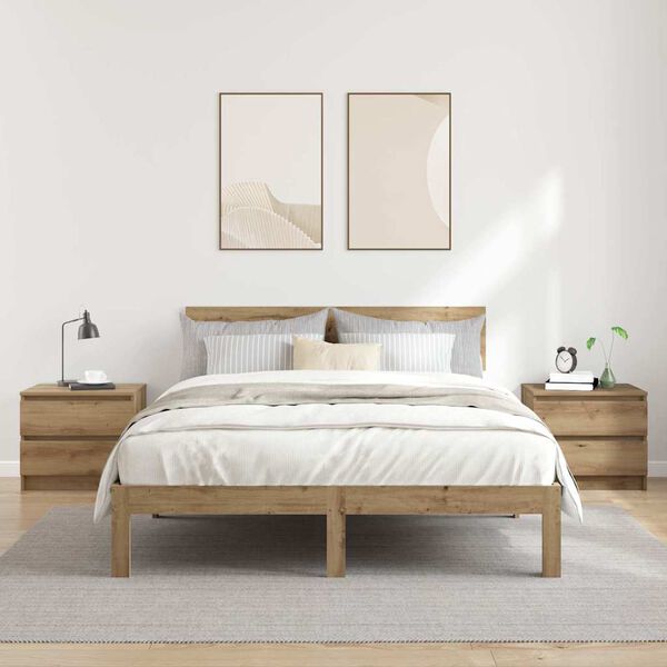 vidaXL Y&ouml;p&ouml;yt&auml;kaapit 2 kpl k&auml;sity&ouml;l&auml;inen tammi Suunniteltu puu