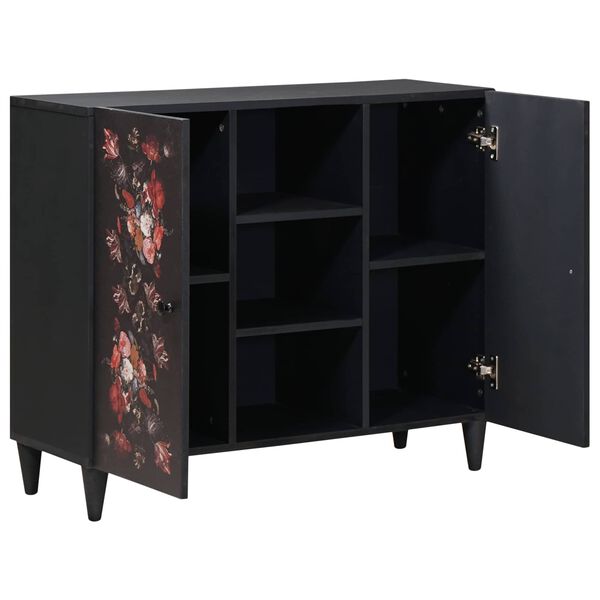 vidaXL S&auml;ilytyskaapit Moniv&auml;rinen 90 x 33,5 x 75 cm Kiinte&auml; mango puu