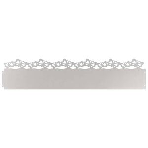 vidaXL Nurmikonreunukset 10 kpl 103 x 0,05 x 22 cm Ruostumaton ter&auml;s