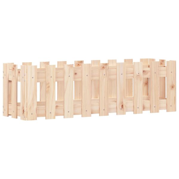 vidaXL Kukkalaatikko aitamuotoilu 100x30x30 cm täysi mänty