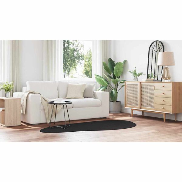 vidaXL Matto HUARTE Musta 100 x 200 cm Polyesteri