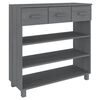 vidaXL Konsolip&ouml;yt&auml; HAMAR tummanharmaa 90x35x90 cm t&auml;ysi m&auml;nty