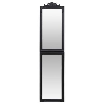 vidaXL Vapaasti seisova peili musta 45x180 cm