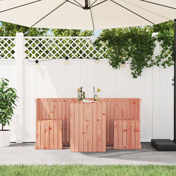 vidaXL Parvekesarja 2-istuttava täysi douglaskuusi