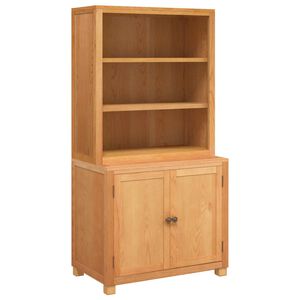 vidaXL Varastokalustesarja 2 kpl Ruskea 80 x 50 x 160 cm M&auml;ntypuu