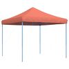 vidaXL Taitettava pop-up juhlateltta terrakotta 292x292x315 cm
