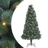 vidaXL Keinotekoinen Esivalmistettu Joulukuusi Pallosarjalla 240 cm