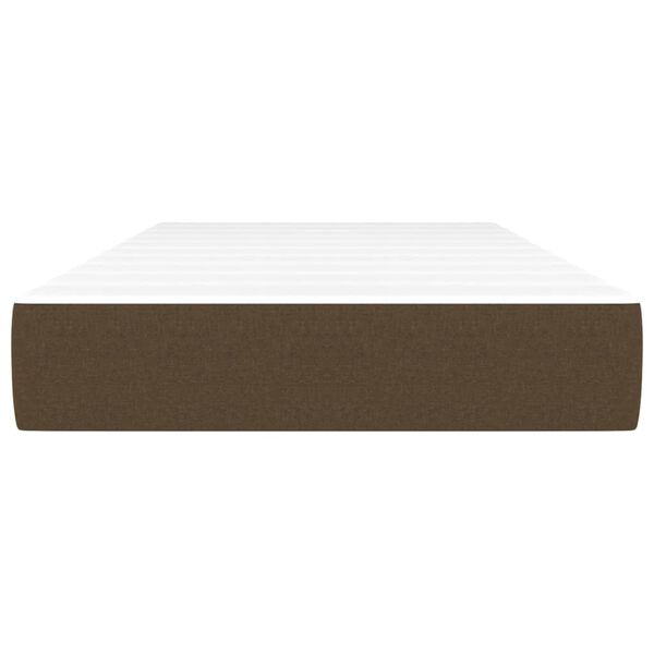 vidaXL Pussijousipatja tummanruskea 80x200x20 cm kangas