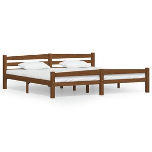 vidaXL S&auml;ngynrunko hunajanruskea t&auml;ysi m&auml;nty 200x200 cm