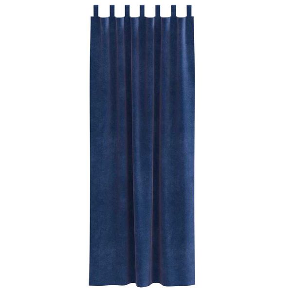 vidaXL Pimennysverhot 2 pcs Tumma Sininen 140 x 260 cm Sametti