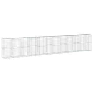 vidaXL Kivikori katolla 1150x100x200 cm galvanoitu rauta