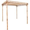 vidaXL Pergola bambu 170x170x220 cm