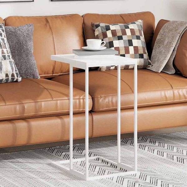 vidaXL Sivup&ouml;yt&auml; valkoinen 40x30x59 cm tekninen puu