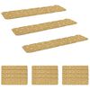 vidaXL Porrasmatot 15 kpl 76 x 20 cm Beige Polyesteri Suorakaide