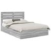 vidaXL S&auml;ilytyss&auml;nky p&auml;&auml;tyll&auml; Harmaa Sonoma 5FT King Size Tekninen puu