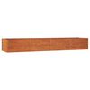 vidaXL Korotettu kukkalaatikko ruoste 320x80x45 cm Corten ter&auml;s