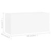 vidaXL Kaksiosainen kylpyhuoneen kalustesarja valkoinen lastulevy