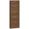 vidaXL Kenk&auml;kaappi ruskea tammi 59x17x169 cm tekninen puu