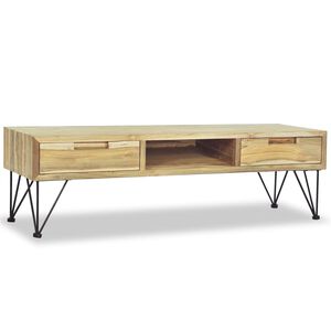 vidaXL TV-taso 120x35x35 cm T&auml;ysi tiikki