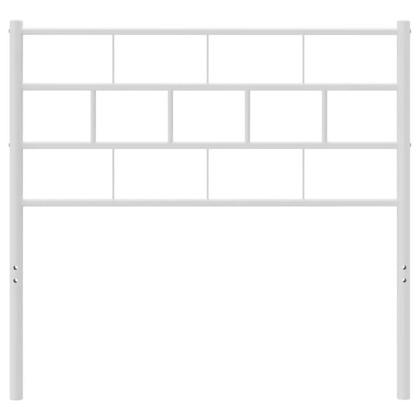 vidaXL Metallinen vaihtop&auml;&auml;ty valkoinen 80 cm