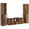 vidaXL Kylpyhuonekalustesetti 5 kpl Vanha puu 33 x 34,5 x 160 cm
