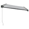 vidaXL Kelattava markiisi antrasiitti/valk. 3,5x2,5 m kangas/alumiini