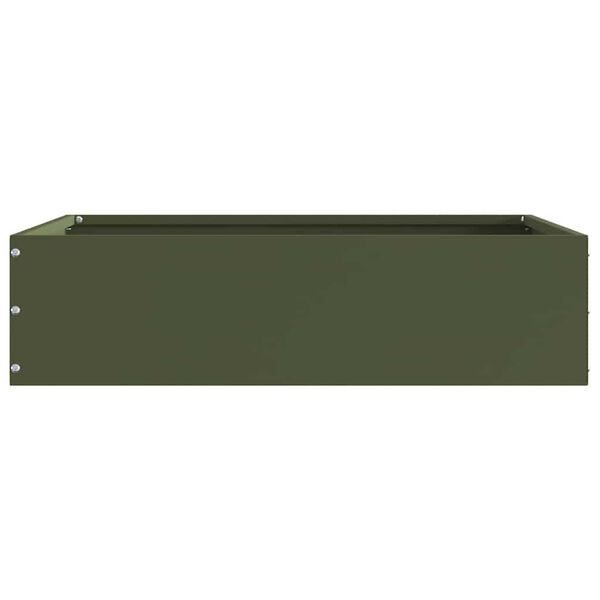 vidaXL Nurmireunus Oliivinvihre&auml; 50 x 50 x 13 cm Ter&auml;s