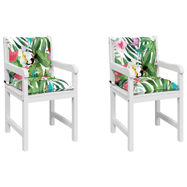 vidaXL Ulkotuolin tyynyt 2 kpl moniv&auml;rinen kangas