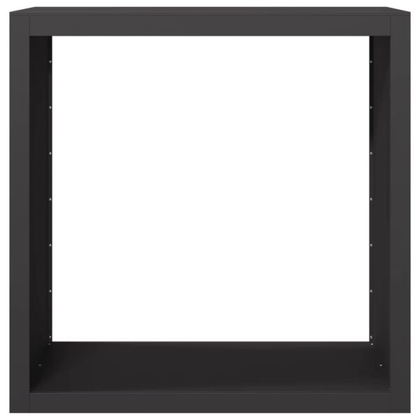 vidaXL Polttopuuteline musta 100x40x100 cm ter&auml;s