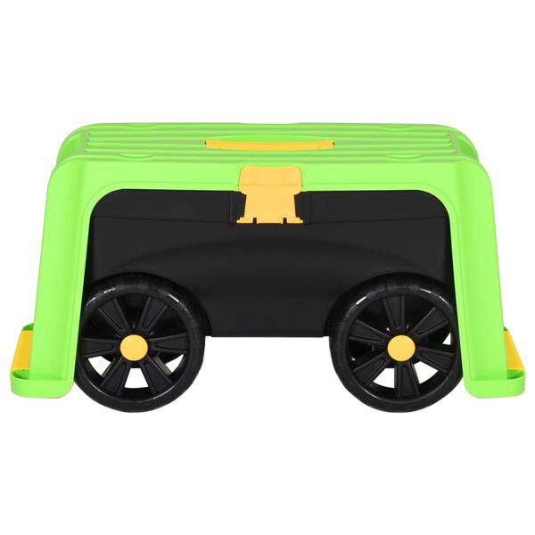 vidaXL 4-in-1 Puutarhajakkara s&auml;ilytysastialla 58,5x24x29,5 cm PP