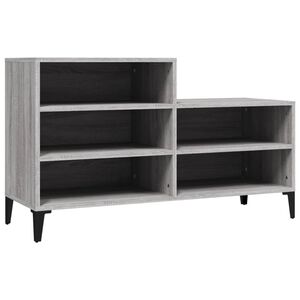 vidaXL Kenk&auml;kaappi harmaa Sonoma 102x36x60 cm tekninen puu