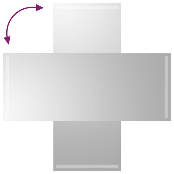 vidaXL Kylpyhuoneen LED-peili 40x100 cm